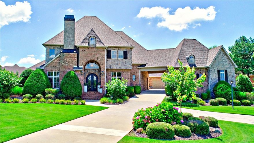 Stunning 5-bed, 5.5-bath estate on 2 acres in Bridgewater Estates. Features include a chef’s kitchen with fireplace, hand-scraped floors, formal study, workout room, and wet bar. The outdoor oasis offers a pool, outdoor shower, pool house with bathroom and storage, fire pit, and irrigation system. Includes a 3-car garage and beautiful views. Located on the corner lot of Horsemeadow & Maywood.