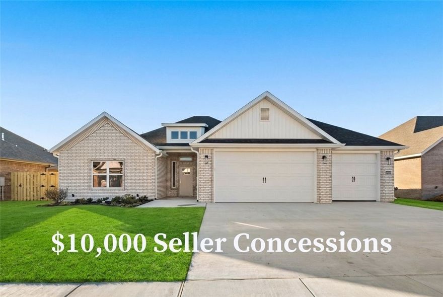 The Windsor plan offers a spacious open floor plan that seamlessly blends comfort and style. The kitchen is a chef's dream, featuring custom cabinetry, sleek granite countertops, and high-end stainless steel appliances. After a long day, unwind in the serene primary bedroom, complete with a relaxing en suite.  Taxes are based on the land only. The builder is offering $7500 towards closing costs or a rate buydown. Preferred lender incentives available. For a limited time, the builder is offering an extra $2500 towards closing costs OR a gift card to Lowes or Amazon.