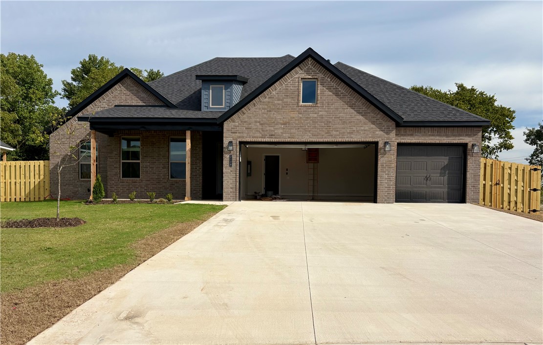 Set in the thriving community of Pea Ridge, Concord combines small-town charm with modern convenienceāan ideal place to call home. Welcome to the 2,282 floor planādesigned for comfort this split layout offers 4 bedrooms and 2.5 bathrooms. The spacious primary suite is privately located on the left side of the home, with a seamless flow from the bedroom to the bathroom, into the walk-in closet, and directly into the utility room. On the opposite side, youāll find three additional bedrooms and a full shared bath.At the heart of the home, a vaulted ceiling living room opens to the kitchen and dining area. The living room features an elegant electric fireplace, while the kitchen has granite countertops throughout and a breakfast nook. A conveniently located half bath sits just off the kitchen.Enjoy evenings on your covered front and back porchesāyour back porch overlooking a fenced backyard. A spacious 3-car garage provides ample storage and parking, completing this beautiful homeās perfect blend.