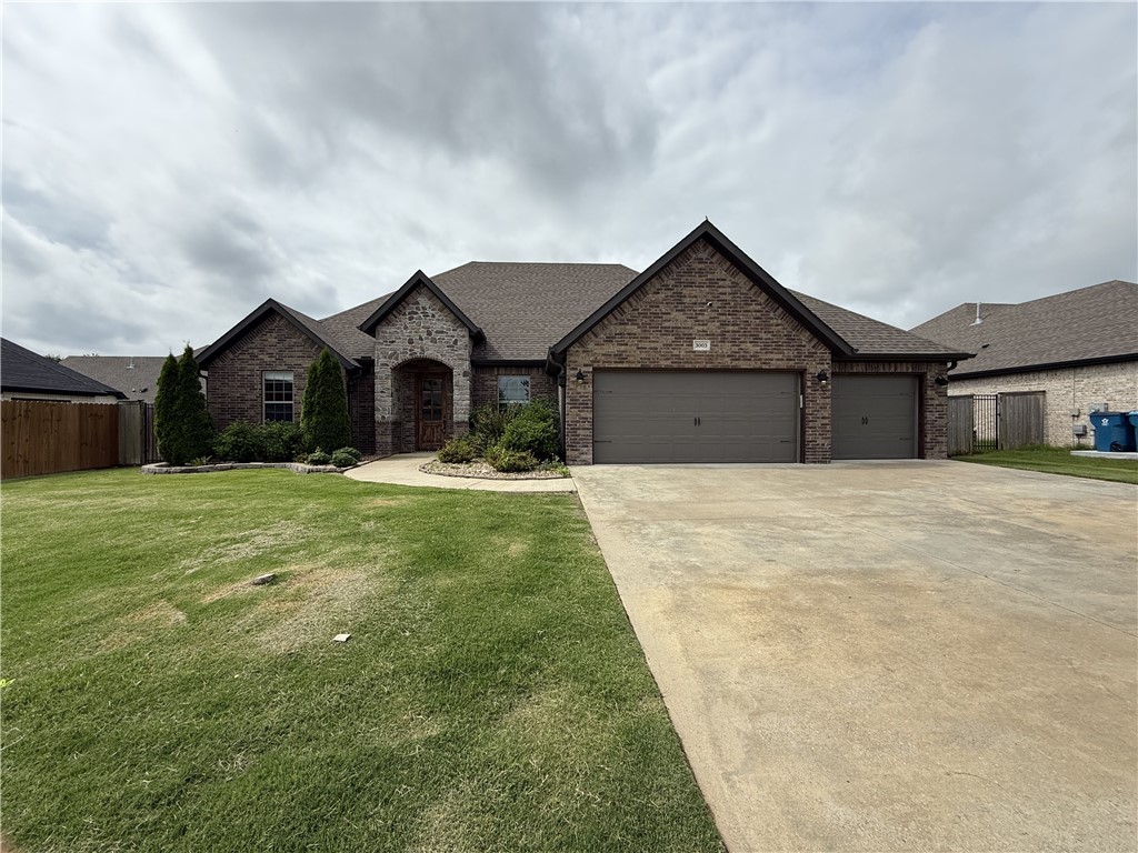 Welcome home to this amazing 4 bedroom 3.5 bath home in SW Bentonville! Enjoy this spacious home that features an open living space, a split bedroom plan, large fenced in backyard with covered patio with a fireplace, granite countertops and stainless steel appliances in the kitchen, walk-in-panty, 3 car garage and every bedroom has bathroom access! The master suite include a great bath with large soaking tub, walk-in shower and a wrap-around master closet. Ready to move in now!