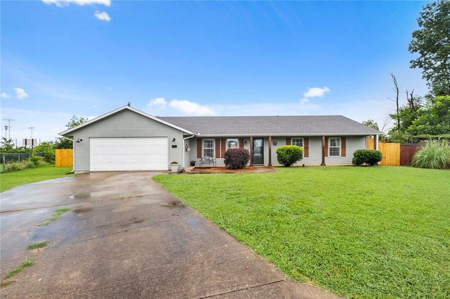 Beautifully designed and thoughtfully improved 3-bedroom, 2-bath home located in a quiet cul-de-sac in Rogers offering functional layout, good flow, multiple living options, and major system updates. Spacious floor plan includes versatile bonus room with walk-in closet ideal for second living area, office, playroom, or guest space. Garage professionally converted into additional mother-in-law quarters / flex living space offering extended or multi-generational options with strong finish quality. Major updates include new HVAC system, new roof, and 2019 hot water tank. Home also features whole-house circuit breaker surge protection designed to help protect electronics and appliances from power surges and lightning.

Built-in interior and exterior speakers. Backyard features new privacy fence and usable outdoor space.

Prime Rogers location with easy access to downtown, shopping, dining, and commuter routes. Approximately 5-minute walk to Greer Lingle Middle School and walking distance to neighborhood ballpark.