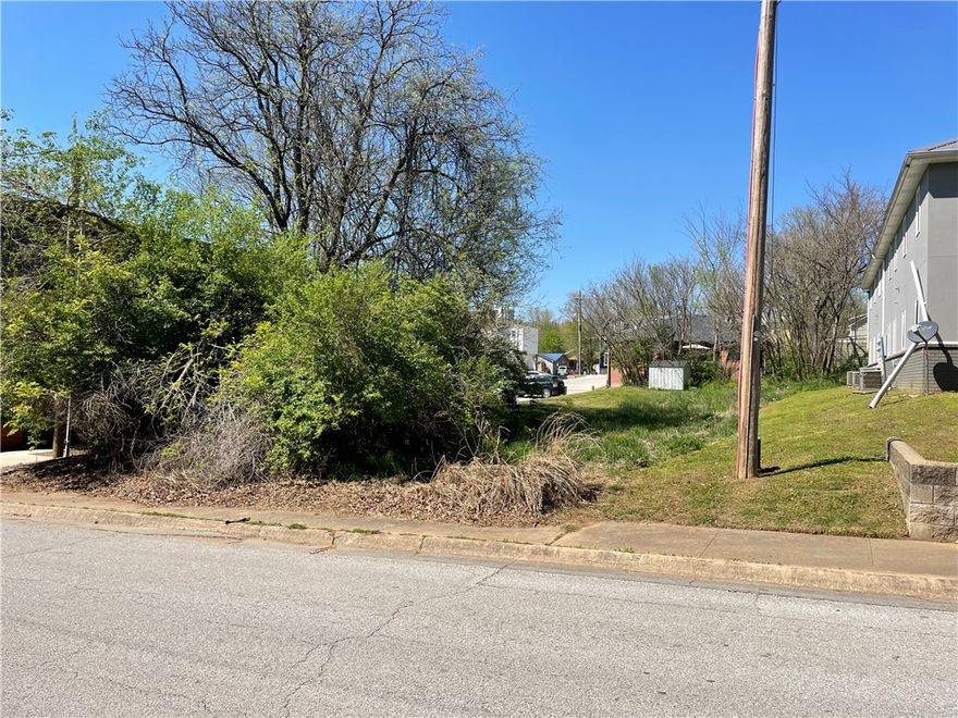 Location, Location, Location! This neighborhood is located 1.5 miles South of Fayetteville's entertainment district, the University of Arkansas, major transportation and many dining and shopping establishments.  This is an increasing residential area with great market appeal. Come build your dream home or next investment opportunity.