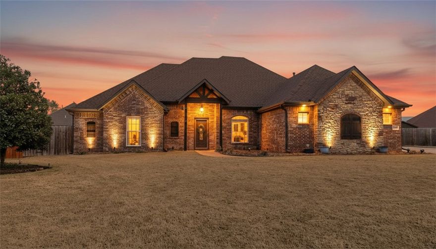 Experience the best of Bentonville in this stunningly remodeled 4-bedroom, 3-full bath home with a 3-car garage. It has a large .36-acre lot & is close to the Bentonville Rec Center, schools & biking/walking trails.
The remodeled chef’s kitchen features custom cabinetry (storage under the island), quartz countertops, stainless steel appliances, a gas cooktop, a convection oven & microwave, new LVP flooring and new paint throughout. The guest bathroom was remodeled to include ?a walk in shower, additional cabinets, and quartz counters. The primary bath & closet are also freshly remodeled. The living room was remodeled to include tile fireplace surfacing, floating shelves & new cabinetry with plenty of storage. Newly installed epoxy garage floors and double-insulated wood-grain appearance garage doors
The real luxury is the peace of mind: ?a new HVAC and water heater (2025), plus a roof & 5" gutters installed in 2021. It also includes a storm shelter in the backyard and full gate access - this home is truly turnkey