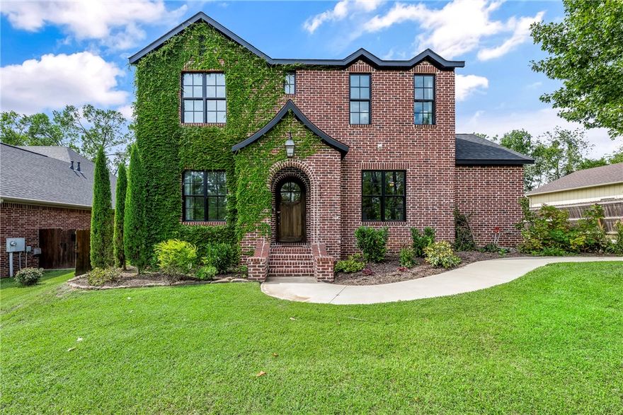 Charming English Cottage in the heart of Bentonville!  Absolutely Stunning Custom-Built Home and Located in a quiet neighborhood with easy access to so many key Bentonville hot spots- Coler Mountain Trails, Downtown, Crystal Bridges and More!  Cozy open concept featuring the Kitchen, Living/Dining area as one! Thoughtfully designed with stylish finishes and touches throughout home and tons of natural light ! Featuring 4BR/3BA, with the Master Suite located upstairs and with heated floors in the master bath.  Huge flat and fenced backyard with dining area and firepit and room to build that future pool!   This home is stunning, and you will fall in love with it the second you walk in the door!   Hurry before it is gone!