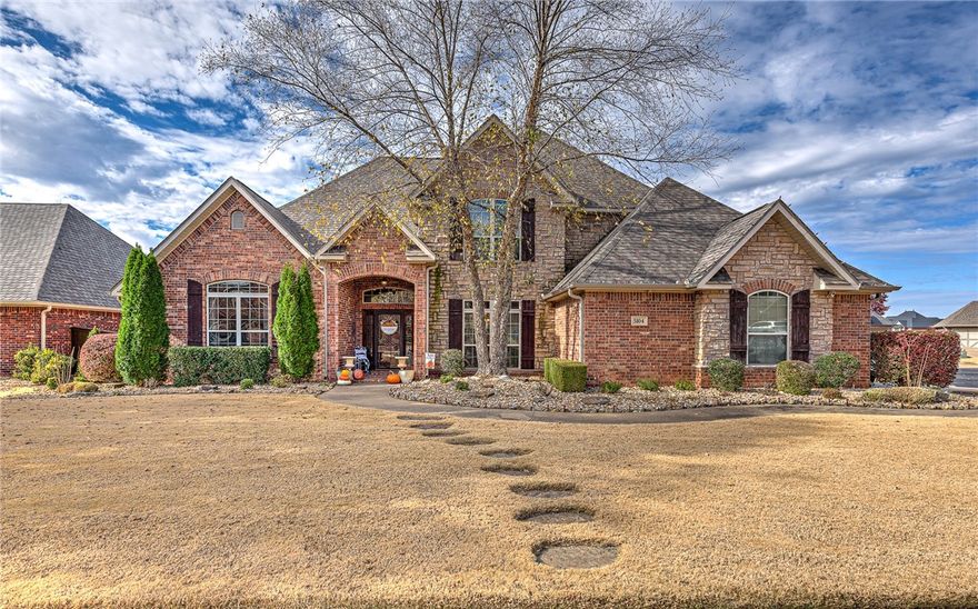 Home nestled on a quiet cul-de-sac. This stunning 4-bedroom, 3.5-bathroom boasts an array of features designed for comfort & style. Step through the front door, and be greeted by the warmth of real hardwood floors that flow seamlessly throughout the home. Enjoy the theater room, perfect for movie night. The heart of this home is the updated kitchen, a culinary enthusiast's delight. Floor-to-ceiling cabinets offer ample storage, complemented by elegant quartz countertops. The farmhouse sink adds a touch of rustic charm, while the gas cooktops and double ovens provide versatility for your culinary creations. The built-in bench and table in the eat-in kitchen area create a cozy casual dining. Step outside it's an entertainer's paradise, featuring an in-ground pool, pergolas, and a side yard with turf. Amenities, including park, pool, basketball courts, tennis courts, and volleyball. Bentonville Community Center is just minutes away. This home provides quality, comfort, and the joys of community living. +Storm shelter
