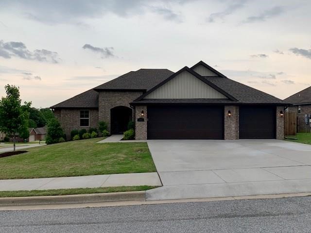 4 bed 2.5 bath 3 car garage home is in an established neighborhood in Centerton. Built in 2016 and very spacious with approximately 2268 SqFt. With amenities like granite countertops, crown molding, covered back patio for those warm summer days with a wood privacy fenced yard, this property will not last long!