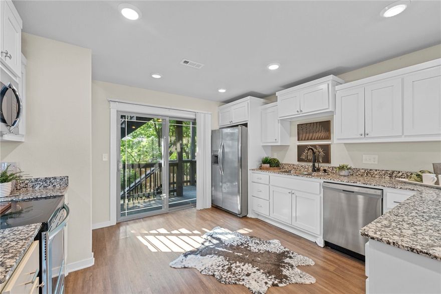 This centrally located, beautiful townhome, is just minutes away from the University of Arkansas, coffee shops, restaurants, shopping and the interstate. Perfectly maintained, light and bright and move in ready! This townhouse features a spacious upgraded kitchen with lots of cabinetry, granite countertops, ample counter space for cooking and a pantry. Great views and lots of nooks for studying and enjoying time with friends. Great layout. This unit is perfect for college students, young professionals, families, investors or anyone looking for a great location! Come and see it today. You will be glad you did!