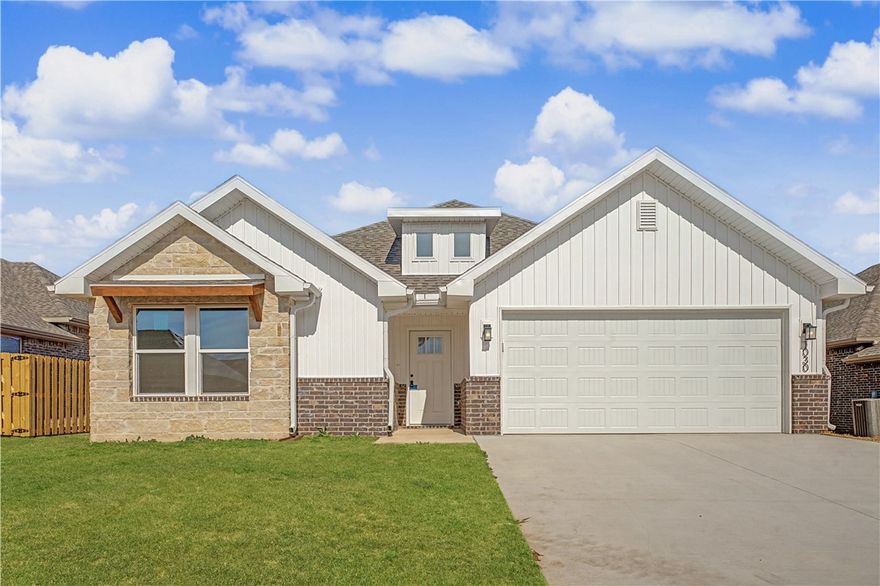 This 1950 square foot 4 bedroom, 2 bathroom home
features a spacious and open floor plan. The main living
area includes a large living room that flows seamlessly
into a modern kitchen and dining area, creating the
perfect space for entertaining guests. The home includes
four bedrooms and two full bathrooms. With its
thoughtful design and practical amenities, this home is
perfect for those seeking a comfortable and functional
living space. Taxes subject to change based on new construction.