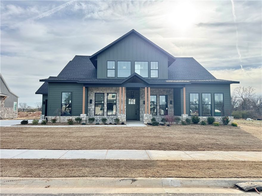 Located in sought-after neighborhood of Big Sky this masterpiece of design & luxury, is a testament to impeccable taste. The heart of this haven is undoubtedly the chef's kitchen, sprawling island, vegetable sink, 5-burner/double oven gas range, quartz counters, walk in pantry, floating shelves and custom stained hood. Living room centers around stunning tile linear gas fireplace, enveloped by oversized windows that bathe the space in natural light. Adjacent, the dedicated dining area with custom wood accents is positioned for a seamless flow. Retreat to the primary suite, where oversized windows invite in sunlight & spa-inspired bath with a walk-in tile shower featuring double showerheads, soaking tub, double sinks & walk-in closet with floor to ceiling storage and direct access to the laundry room. Study with French doors and stunning accent wall and the upstairs reveals a generous bonus room with a wet bar. Enjoy the oversized covered patio overlooking the fenced backyard. $3,000 if you use the preferred​​‌​​​​‌​‌​​​‌‌​​​‌‌‌​​‌​​‌‌​​​​ Lenders