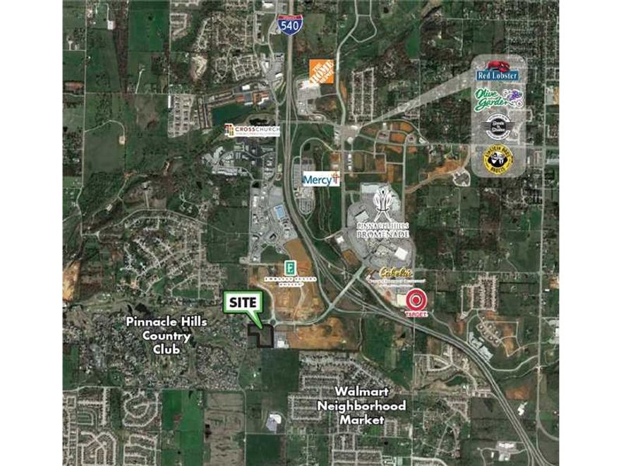 Located near 1,000,000 SF of Class A & B office space.  Close proximity to Walmart Neighborhood Market, Pinnacle Hills Promenade, Target,  Cabela's and many other retailers.  R-O​​‌​​​​‌​‌​​​‌‌​​​‌‌‌​​‌​​‌‌​​​​ Zoning.