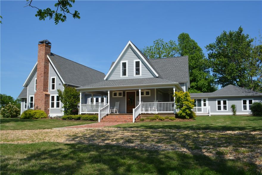 One of a kind estate. Original 1906 farmhouse with 2010 addition. Original structure taken down to studs for remodel. Wood flooring in 90% of house. Amazing kitchen, formal dining with tin ceiling. Sun-room, breakfast room, wonderful master suite and master bath. Custom cabinetry & trim work through out. Lots of original features and materials. Two detached original remodeled buildings; office & exercise/game room. This is truly a one of a kind property. See attachments.