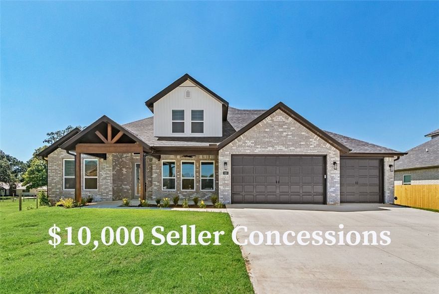 The Millfield plan in The Reserve at Wolverine offers a thoughtfully designed layout with 4 spacious bedrooms, 3.5 modern bathrooms, and an attached 3-car garage. The impressive kitchen boasts double ovens, custom-made cabinetry, and a spacious eat-in area—ideal for everyday living and entertaining. The primary suite is a true retreat, complete with a large tiled shower and an oversized walk-in closet. Upstairs, you’ll find three additional bedrooms and two full bathrooms, providing plenty of space and flexibility for family or guests. The house is still under construction with an estimated completion of 2/3/26. The builder is offering $7500 towards closing costs or a rate buydown. Preferred lender incentives available. For a limited time, the builder is offering an extra $2500 towards closing costs OR a gift card to Lowes or Amazon. Pictures are not of the exact house, but a similar plan and finish. Taxes are based on land only.