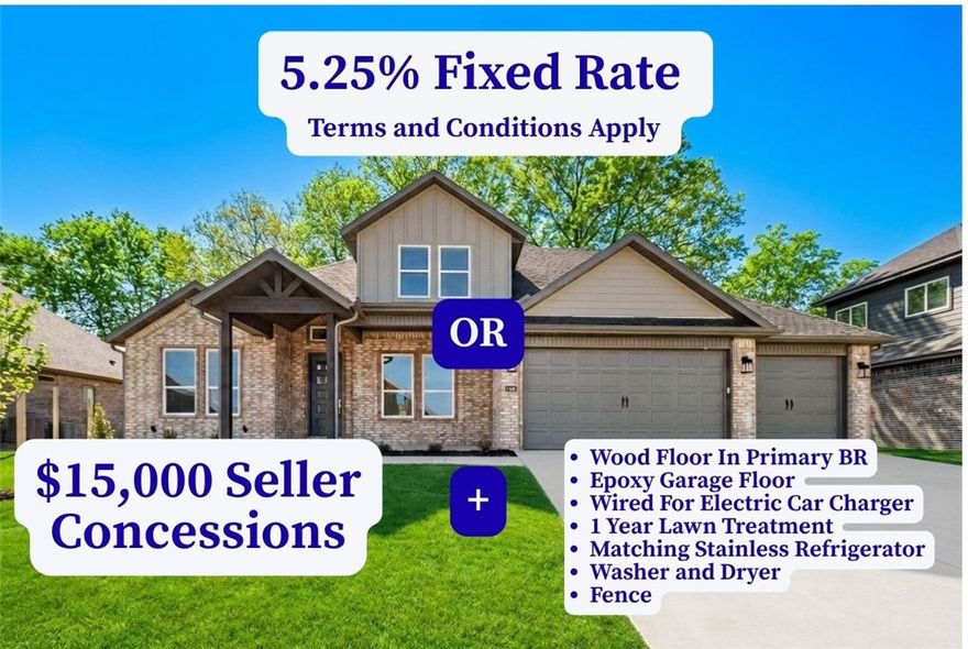 Seller is offering Wood Flooring in the Primary Bedroom, Epoxy Garage Floor, Wired for Electric Car Charger in the Garage, 1 Year Lawn Treatment Program, Matching Stainless Refrigerator, Washer, Dryer, and $15,000 in Closing Costs, OR a 5.25% Fixed Rate (Terms and Conditions Apply with the builder’s preferred lender). The Millfield plan in The Reserve at Wolverine offers a thoughtfully designed layout with 4 spacious bedrooms, 3.5 modern bathrooms, and an attached 3-car garage. The impressive kitchen boasts double ovens, custom-made cabinetry, and a spacious eat-in area—ideal for everyday living and entertaining. The primary suite is a true retreat, complete with a large tiled shower and an oversized walk-in closet. Upstairs, you’ll find three additional bedrooms and two full bathrooms, providing plenty of space and flexibility for family or guests. Taxes are based on land only.