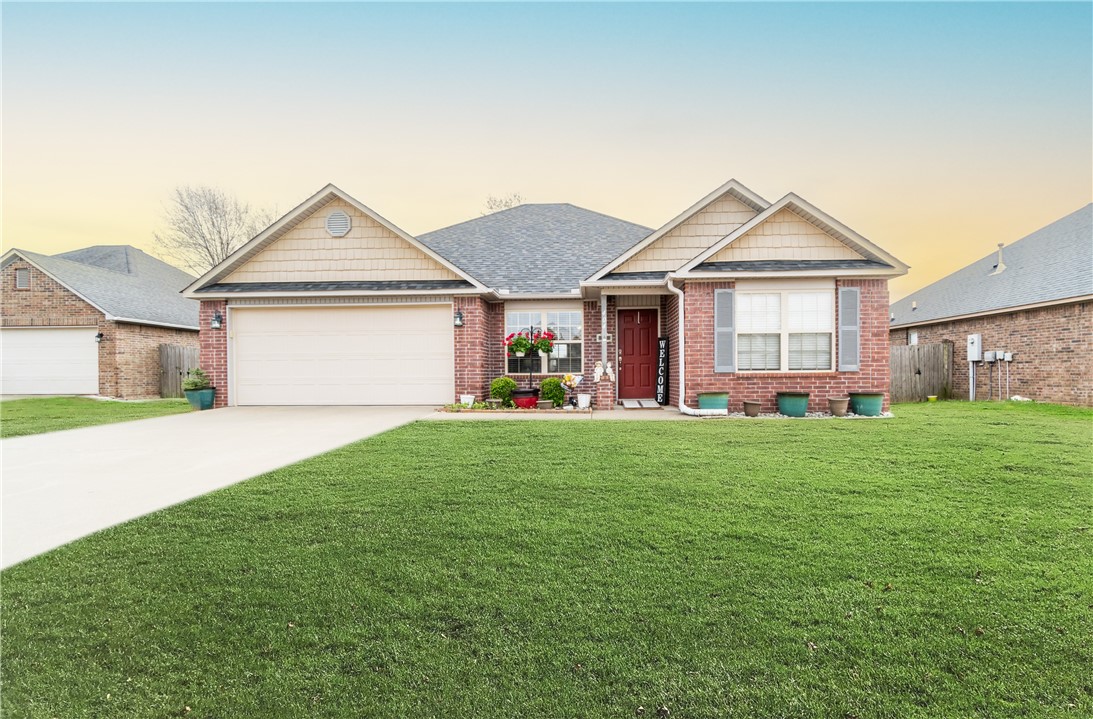 Here's your chance to own an immaculately maintained 4 bedroom (!) home in convenient Rogers and at a most affordable price! You won't be disappointed by the care taken in the house: new roof (2022), HVAC (2022), updated kitchen appliances (2022), updated primary shower, all hard-surface flooring, and a wonderful composite back deck overlooking your backyard and the empty serene fields behind! Home boasts a desirable split-floorplan, ample kitchen space to cook and eat, and all this situated in a wonderful neighborhood just minutes from all things NW Arkansas! Come snag this amazing opportunity today!