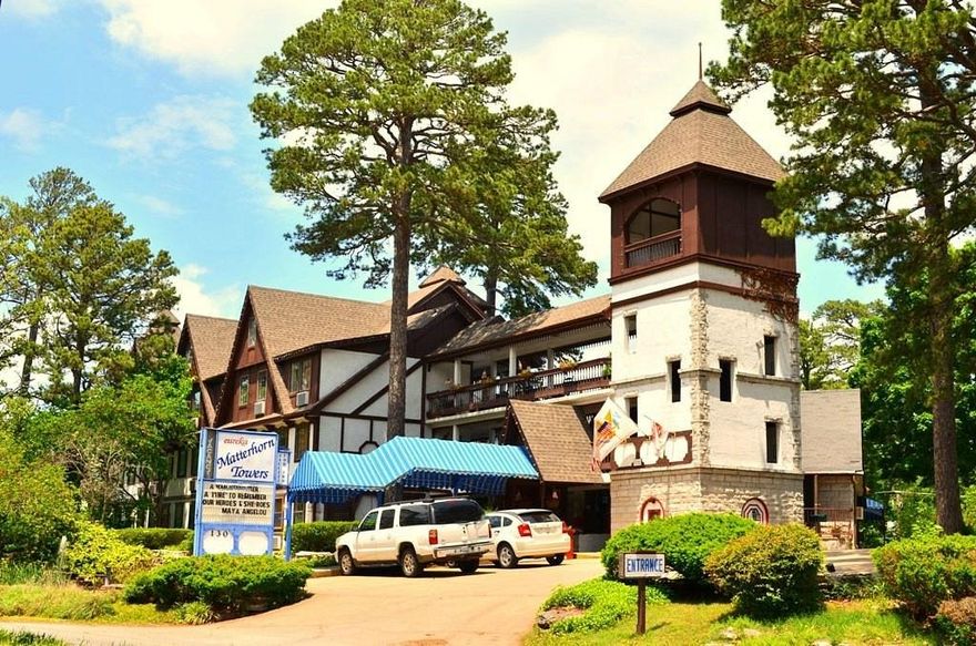 Beautiful luxurious Bavarian-inspired 34 room hotel has a plethora of options from singles, doubles, suites and Jacuzzi suites to finely furnished antique rooms and an outstanding penthouse that covers the entire 5th  floor. With an elevator and gently-sloped ramps, there is no need to climb stairs anywhere.  Tower and access bridges with comfortable rocking chairs great spot to read or relax.  Attached but separate luxury owner/manager residence.  Regular repeat customers attest to ideal location and comfort/services offered. Quick access to all area amenities via trolley stop.  Premium parking … a Eureka hospitality rarity.