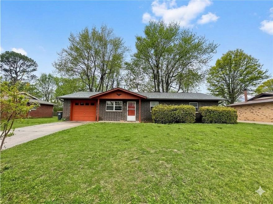 Welcome home to this West Springdale brick property offering comfort, convenience, and value! This 3-bedroom, 1.5-bath home features a welcoming living room, a roomy kitchen with a dedicated dining area, durable LVP flooring, and neutral paint throughout, making it truly move-in ready. The laundry area is conveniently located in the 1-car garage, for an efficient use of space. Enjoy outdoor living with a covered front porch and a spacious, fenced backyard with mature trees and a patio- perfect for relaxing or entertaining. In addition, there is extra storage available in the storage building, providing space for your lawn tools, bikes, and more. Peace of mind comes with a brand-new roof installed in February 2026, and a new garage door motor/opener installed on 1/10/2026. Ideally situated near Elm Springs Rd, I-49, shopping, restaurants, medical facilities, a fire station, and schools, this home checks all the boxes at an awesome price point. Don’t miss your chance to see it!