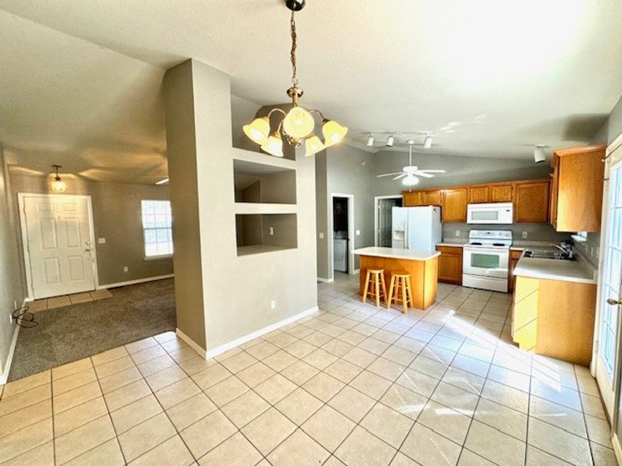 Private location! Cul-de-Sac w/wooded view. 3 bedrooms/2 baths. Split floor plan. Open living/dining/kitchen. Neutral tones. Full appliance package. Smoke Free Environment. NO animals. Bentonville Schools. Bar stools and metal deck furniture are owned by the homeowner, but are for tenant use.