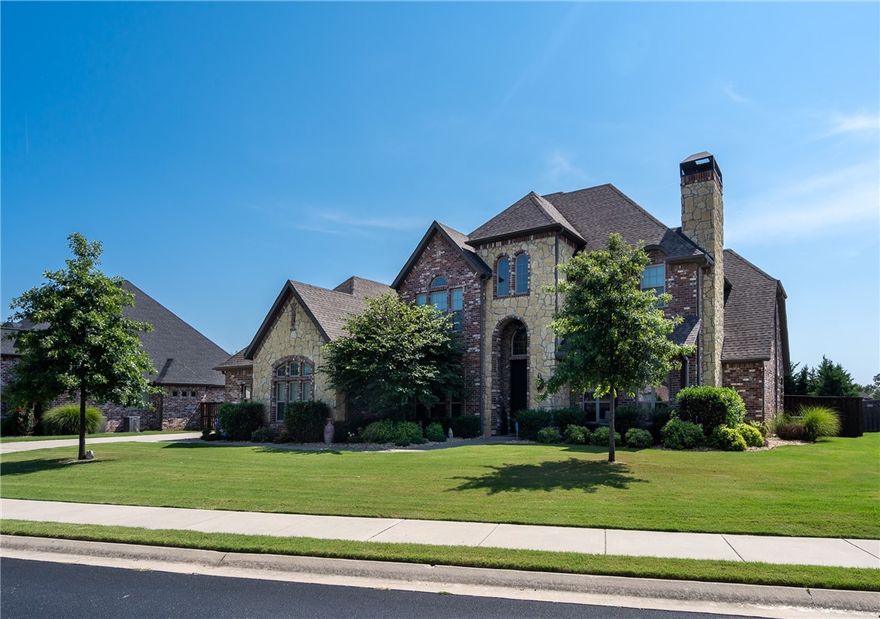 This lovely, spacious, beautifully maintained home awaits you in the much desired Oak Tree Subdivision.  Custom details including hand carved wood floors and cabinetry to Jenn Air appliances and Electrolux double fridge in it's fabulous chef's kitchen. The gorgeous half circle granite counter top is not only unique but functions as a great prep space and serving space for guests. You will love how open and bright this home feels with it's 2 story vaulted living space.  Two bedrooms on each level with a a study and wood burning fireplace. Huge closets and storage with a mud room near garage.  The outdoor space includes a cook area, fireplace, brand new top of the line grill and a yard large enough for playing and adding a pool. Don't miss out on living in this amazing neighborhood that has so much to offer! New roof in 2020 and new flashing in 21.  The attic space storage area has been doubled and the media room offers a office area, workspace and wet bar, just waiting for family nights at the movies!