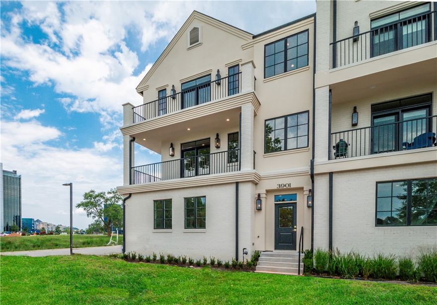 PENDING BEFORE PRINT. Located on Champions Drive, this stunning new brownstone is situated in the heart of Pinnacle’s urban living. The tastefully composed 3,025 sq ft residence offers three bedroom, three-and-a-half baths with open concept living and entertaining spaces. The great room exhibits floor-to-ceiling windows that open to the private wrap-around terrace. The gourmet kitchen features a statement island and high-end appliances and finishes. The light filled primary suite offers a private terrace, a generous walk-in closet, and a spa like bath with a wet room and an office just off the primary. Located in Roger’s newest community, with Pinnacle Heights retail, entertainment, and dining mecca just a stroll away. Property taxes estimated based on land only.