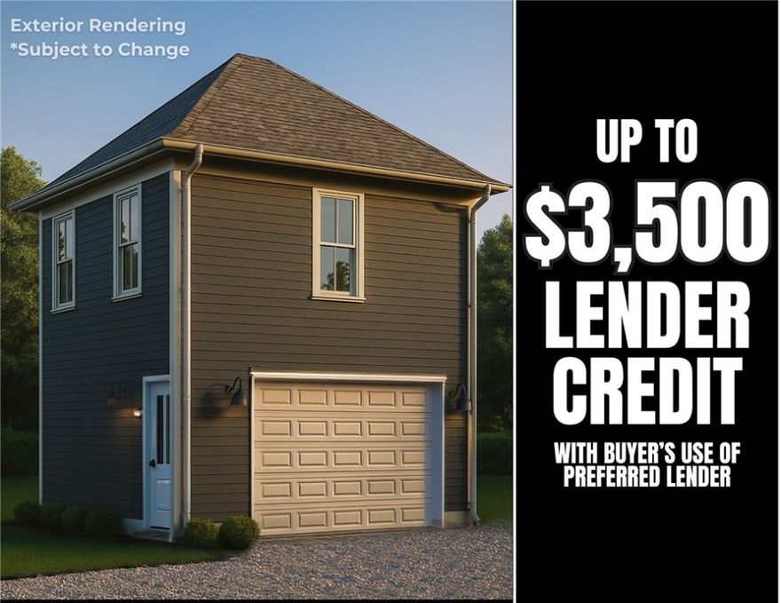 $3,500 LENDER CREDIT offered with buyer’s use of builder’s preferred lender - Use towards rate buydowns or closing costs! (OPEN HOUSES hosted @ MODEL HOME: 1015 S Laramie Heights) Welcome to Southern Woods! A Trailside Community at the base of Centennial Park, a Top Outdoor Facility! Location offers access to miles of trails, greenspaces with paved pathways, & bicycle stalls, minutes away to shopping, food, I-49, & University of Arkansas! The Carriage House floor plan features a private 2-car garage on the first level with all living space thoughtfully designed on the second floor. Enjoy an open-concept layout with 9’ ceilings, luxury vinyl plank flooring, and a stylish kitchen with 3cm granite countertops, tiled backsplash, large center island with sink, and stainless steel appliances. Bedroom includes an ensuite bath, and a dedicated laundry area adds convenience. POA is just $35/month and includes lawn mowing! Join this growing trailside community in one of Fayetteville’s most desirable locations today!