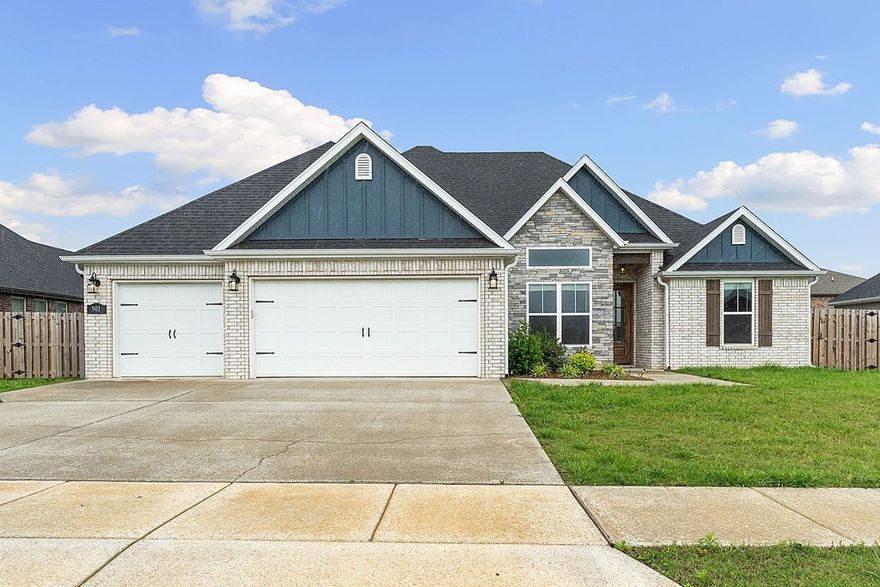 Welcome to the Gary Plan! It offers Three bedrooms, an office or 4th bedroom, upstairs bonus room, two full bathrooms, powder room and a bright airy open floor plan make this home very versatile. Beautiful exposed wooden beams in the living room. Large pantry, walk-in closets, soft close cabinets, shiplap accents and covered patio are just a few of the many extras!