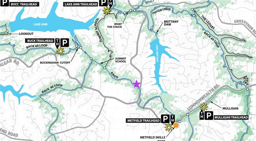 Great buildable double lot with trail frontage! Trail Rago runs right through the back of the lot. Also conveniently located .7 miles from the Lake Brittany Dam.