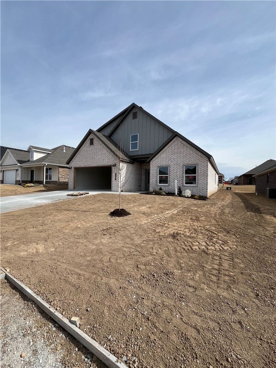 New construction in Heritage Ranch! This 4 bed, 3 bath home features a flexible layout with two bedrooms on the main level and two bedrooms plus a full bath upstairs—perfect for guests, a home office, or additional living space. Enjoy LVP flooring in the main living areas, modern finishes throughout, and a 2-car garage. Located within walking distance to the elementary school and less than 5 minutes to JBU. USDA-eligible area. Clean, modern, and move-in ready!