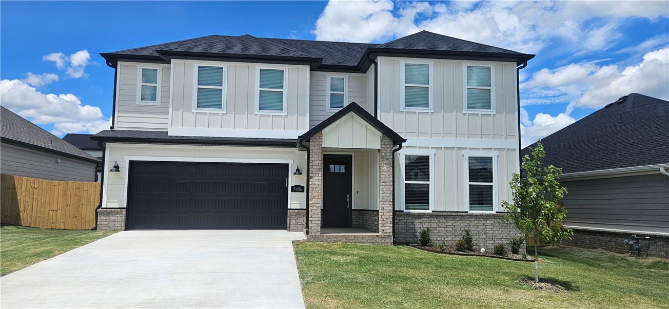 Nice New construction home in the sought-after Osage Hills neighborhood. Delta plan features 3 bedrooms, 2,5 bathrooms, linear electric fireplace in the living room, LVP flooring throughout the main living areas and primary bedroom, quartz countertops and more. Chef's kitchen boasting Frigidaire stainless steel appliances, gas range, pantry, quartz countertops, bar pull handles, large island and gorgeous backsplash. Luxurious primary bedroom features abundant natural light, while the spa-like primary bathroom offers a walk-in shower, tub, double sinks, and spacious walk-in closets. Additional features include a study on the main level, two large secondary bedrooms upstairs and a separate laundry room. Nestled on a generous lot with covered patio that overlooks the serene sodded, fully fenced backyard.