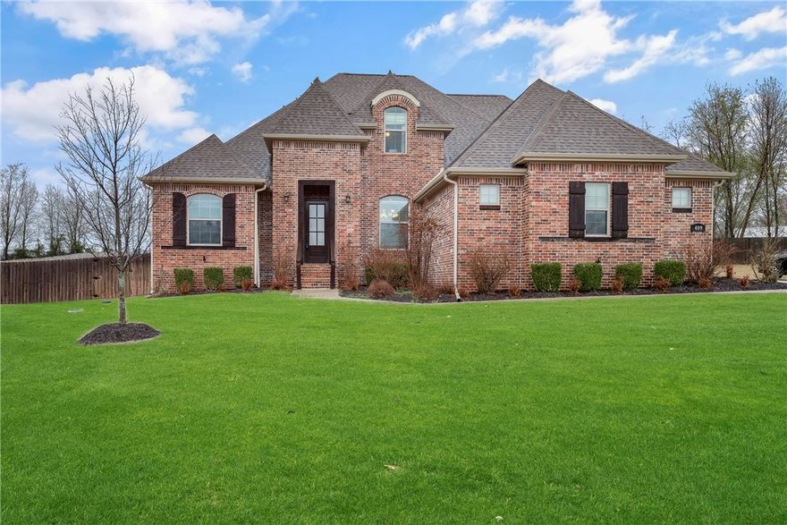 Gorgeous 4 bdrm, 3.5 bath Otter Creek home nestled on an estate-size lot (0.76 acres) at the end of a cul-de-sac! This home features an open kitchen/living room w/ large kitchen island, eat-in area, fabulous wet bar area & formal dining, all perfect for entertaining. The private master suite is complete w/ a spa-like master bath & oversized master closet. On the main level, you will also find 2 additional bdrms w/ shared bath & private vanities. Upstairs is home to an en-suite bdrm and large bonus w/ extra attic storage.  Work away in the private office w/ its perfectly detailed wood ceiling or step outside & enjoy the saltwater, gunite pool & hot tub w/ electric cover or relax on the covered porch & soak up the peace & privacy this home and lot provide.