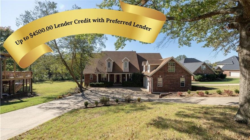 Incredible family home situated on a 0.77 acre lot in the center of town with easy access to the Razorback Greenway (a biking/walking trail system connecting multiple towns!), Washington Regional Medical Center & I-49!!  No HOA! 4,900 heated sq ft includes 4 bedrooms, 3.5 bathrooms, great room, eat in kitchen, formal dining and living, study, bonus room and theater room!  Home has gorgeous crown molding, arched windows,  rich colors and textures, wood floors, built ins, double oven, 3 fireplaces, vaulted ceilings, spacious floored attic space, 2 car side facing garage, circular drive, HUGE backyard that is fully fenced in with a gorgeous wood deck! Updates include 2 NEW HVAC's and 2 NEW water heaters! A new Roof was installed in 2020. This home is super spacious and offers 3 bedrooms on the main floor! Washer, Dryer and Refrigerator w/ice maker - to convey. Don't forget to ask about the $4,500.00 Preferred Lender Credit as well!!