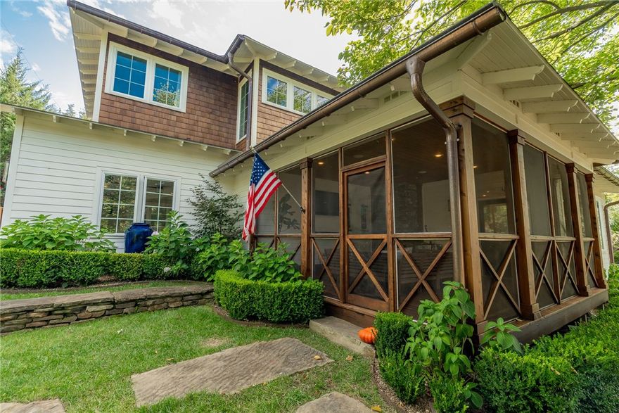 Stunning 6 Bedroom,3.5 bathroom home close to downtown Fayetteville. The property has been completely remodeled by PARKCO Architects, main house in 2015 and the master suite in 2018. Enter the home on the cozy 17x17 screened front porch into the main living space. Living and kitchen open to dining space. Kitchen features island seating, spacious pantry with cabinet space, granite countertops and chef’s oven. Cozy Master suite with stunning bathroom overlooking the pool. The 2nd story features 3 additional bedrooms & 2 luxurious baths. One is a jack/jill bath w/ dual vanity. Beautiful wood floors throughout, tile in wet spaces & slate laundry space. Enjoy summer days in the in ground heated, gunite, saltwater pool