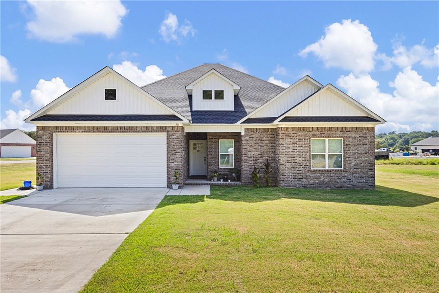 Step inside this stunning 4 bed, 2 bath home built just two years ago! Featuring a spacious open-concept layout, the heart of the home is a large kitchen that flows seamlessly into the living area—perfect for entertaining or relaxing with family. The four bedrooms offer plenty of room for a growing family, guests, or even a home office. The master suite provides a peaceful retreat with a generously sized bedroom and a luxurious bath complete with a walk-in shower and relaxing soaker tub. With modern finishes throughout and a layout designed for both comfort and functionality, this home checks all the boxes. Don’t miss your chance to make it yours!