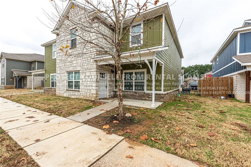 COMING SOON! Available approx. 7/17/26! Don't miss your chance on this stunning 4 bedroom 4.5 bathroom duplex located just minutes from shopping, eateries, and a short drive to the University of Arkansas! Check out the semi open concept living room & kitchen with LVP flooring, granite countertops, ample cabinet space, and spacious breakfast bar! BONUS: Each bedroom features its own private bathroom! *NO CATS. Dogs negotiable. *Available date may change. Property is tenant occupied - do not disturb the tenant. **Tenant is responsible for all utilities