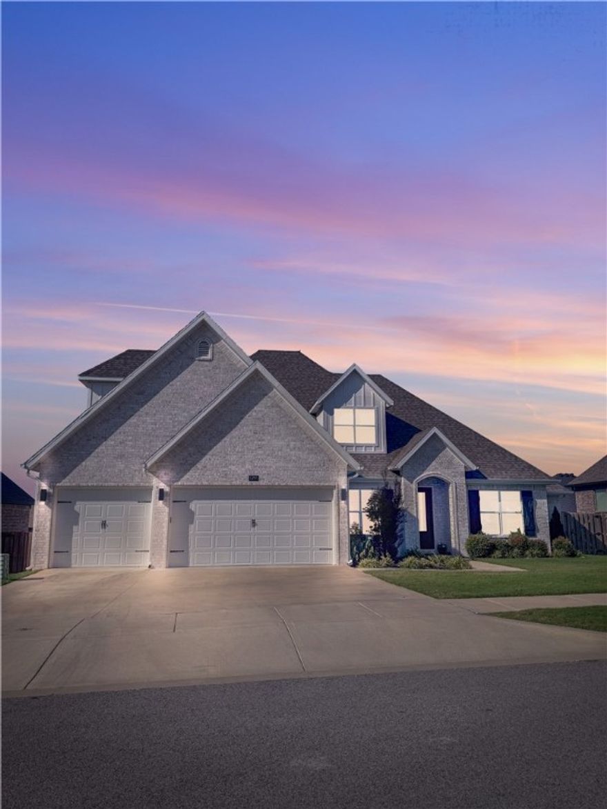 Step into this stunning 4-bedroom, 3.5 bath home featuring a versatile bonus room that can serve as a 5th bedroom, and a dedicated office for your work-from-home needs. The open floor plan showcases a spacious island perfect for entertaining, with a flat lot and large 3-car garage. The downstairs includes the primary suite with a luxurious ensuite bath and direct access to the laundry through a large closet, two additional bedrooms, a full bath, a half bath, and that dedicated office. Upstairs, you’ll find the bonus room (currently used as a 5th bedroom), another bedroom, and a full bath. Enjoy the seamless flow from the mudroom drop zone to the rest of the home. Located just minutes from the highway, this property offers both convenience and luxury, making it the perfect place to call home! $3500 closing costs credit offered through preferred lender.