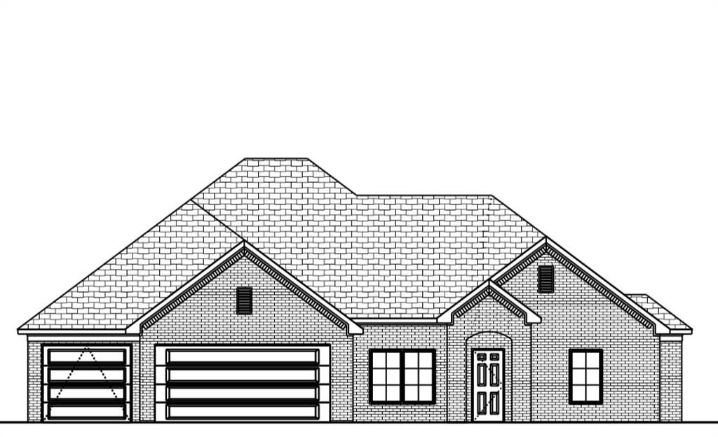 New Construction home. Split floor plan, open kitchen, dining and living room. Finishes include granite countertops, stainless steel appliances, custom cabinets, hand scraped hardwood floors, large walk-in closet in master bathroom, tray ceiling in master bedroom, mud room off garage, professional landscaping, 3 car garage, covered back patio with wiring for television.