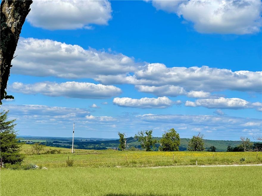 Great location on 2 acres in the Ozarks! Ideally situated for commuting throughout Northwest Arkansas, this residence boasts a 2-acre property with scenic views, featuring 3 bedrooms, 2 bathrooms, new windows, a new well pump, new heating and air conditioning, and a new roof. Propane wall unit for backup heat. Additional amenities include a 30-amp RV hookup, a 22x30 shop/outbuilding, and an 8x12 storage building. The property is partially enclosed with metal wire fencing on three sides, offering numerous possibilities. Conveniently located near Fayetteville and Springdale, with easy access to Huntsville, Wesley, and Elkins via highways 295, 45, 412, & 74.