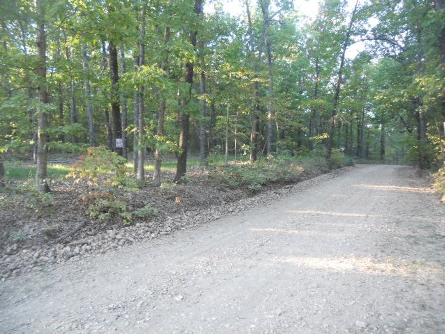 Large flat area with mature Hardwoods with a view to build your cabin or dream home in the heart of the Ozarks.  Easy access to well maintained county road, only a short drive to the Buffalo National River.