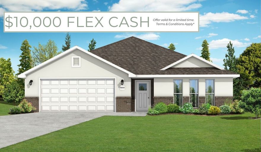 This 3 bed, 2 bath 1714 square foot floor plan has a coffee bar with an open-concept living space and covered patio. This house is perfect for entertaining! Complete with
a large primary suite with dual closets!

*Taxes subject to change based on new construction.*
