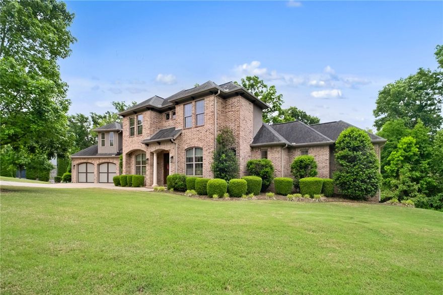 Peaceful Pinnacle cul-de-sac- combining luxury, privacy & space on oversized .88-acre lot of serene outdoor living. 3776 SF, 4 bed/3.5 bath designed for comfort and entertainment. Kitchen with massive island, 6-burner gas cooktop, double ovens will please the culinary artist. Enjoy hosting everyone down in the kitchen or unwinding in the spacious media room with projector and wet bar- perfect for game days or movie nights. Retreat to the primary suite featuring custom closet systems and spa-like comfort with access to back patio. Rounding out the lower level full of trim and detail is office, formal dining and oversized heated 3-car garage. On second floor you will love the split 3 bed -one being private suite, and HUGE media room. Outside is your own private retreat with a peaceful waterfall feature, firepit area and expansive outdoor privacy rarely found in Pinnacle. Whole home audio and speakers, generator, storage galore, and all that you would you expect and dream for. Luxury and Tranquility waiting for you.
