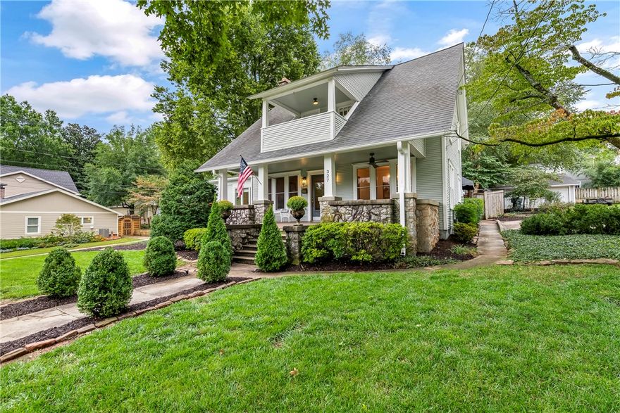 This brilliant Washington-Willow home has all the quintessential hallmarks we love about 100-year old homes:  Generous front porches, hardwood floors, fireplaces, ample windows for daylight, authentic craftsmanship, large dining room; PLUS it underwent a thoughtful and beautiful renovation in 2019 that kept all these charming features while installing a brand-new kitchen complete with custom cabinets & quartzite counters, new laundry room, and 3 all-new bathrooms—including a luxurious primary en-suite upstairs!
On the main level, you will find the 4th bedroom next to an ADA-accessible hall bath.  The 2nd living area also makes a nice office, study, den, or 5th bedroom.  The flowing layout invites connections among all the indoor and outdoor spaces. Step outside to savor the neighborhood from the gracious front porch. The private backyard and deck are enhanced by the generous size of this corner lot with plenty of space to add a pool and/or build an ADU.  Home is pre-inspected and ready to welcome you home!