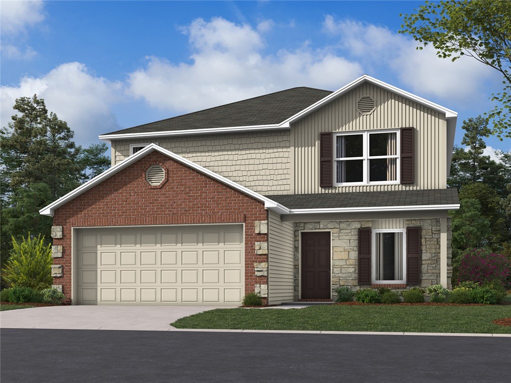This home features 4 bedrooms, 2.5 bathrooms. Photos are of similar model home.