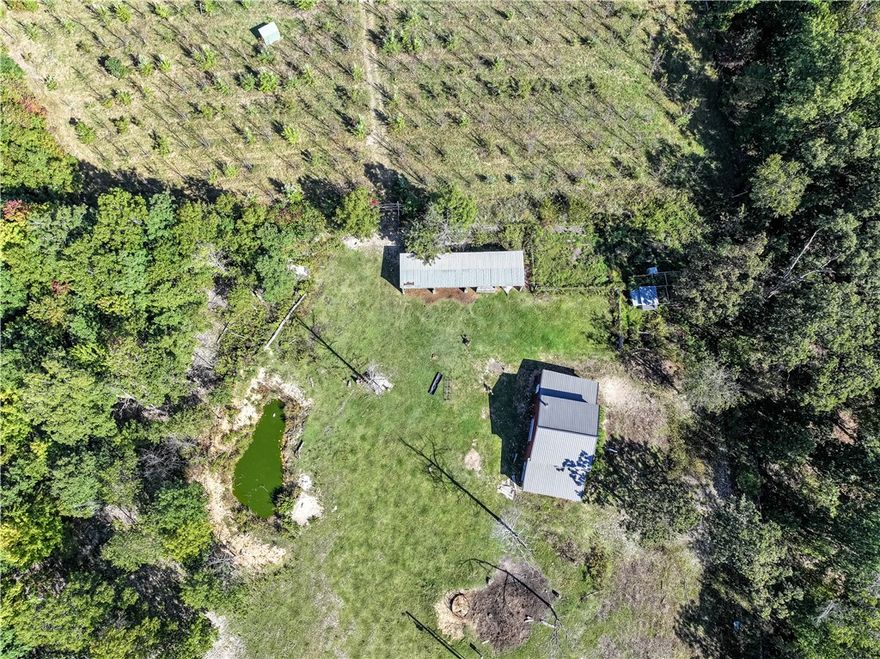 A rare opportunity to own over 30 acres of beautiful Ozark property, just under 6 miles from downtown Eureka Springs!

Approx 10 open acres currently host animals and a productive Asian pear orchard (about 600 trees!) generating substantial annual income. The property includes a 1,200 sq. ft. shop with loft, electricity, and cold storage—perfect to use as-is or convert into a barndominium. Also featured: an 832 sq. ft. barn and a 1,248 sq. ft. carport for your farm equipment/toys.

With power on-site (just add well and septic), this is a prime canvas for your hobby farm/homestead. Enjoy natural beauty, wildlife sightings, and the convenience of being close to town while having room to expand and grow.