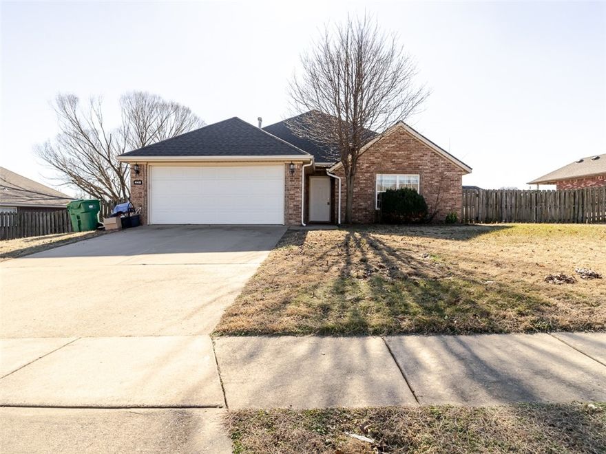 $500 off move in winter special! Sienna Estates property! Amenities enjoyed are pool, playground & clubhouse. All brick single level 3-bedroom, 2-bath home with a large privacy fenced back yard. 2 car garage. Pets considered with increased deposit. All adult occupants must complete application. $50/person to apply.