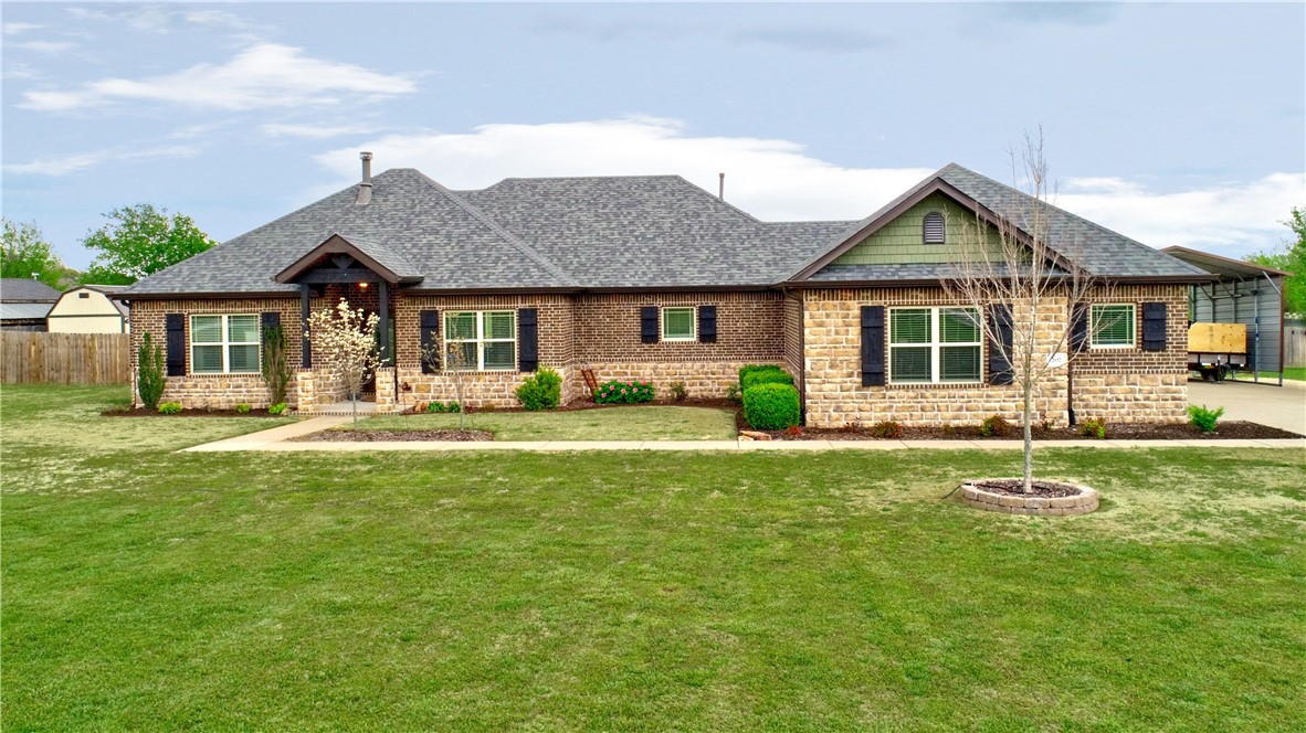Welcome to your peaceful Prairie Grove retreat! Nestled on 1.63 scenic acres, this dutifully maintained single-level home offers 2,020 square feet of comfort and charm. With 3 spacious bedrooms and 2.5 baths, the layout is both functional and inviting. The open kitchen features beautiful quartz countertops, offering ample space for cooking and entertaining.
Flooring is wood in main living area, tile in kitchen and hallways and carpet in bedrooms.
This home is equipped with a whole-home GENERAC generator that automatically activates during power outages, ensuring you’re always covered. Step outside to enjoy a large back porch, a new backyard rock firepit, raised garden beds with an irrigation system, and a huge brand-new shed—perfect for tools, storage, or hobbies. Built in 2018, the home has been updated with a new roof making it move-in ready.
Surrounded by nature, birdsong, and expansive skies, this is country living at its finest—private, peaceful, and picture-perfect.