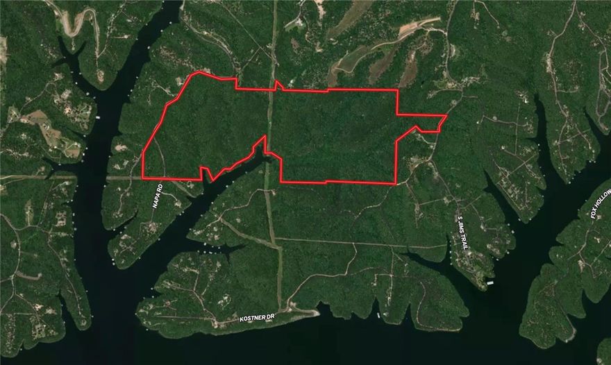 Beaver Lake 411 +/- acres. This is your opportunity to own one of the largest tracts of land on Beaver Lake. Property has multiple access points to enter the property. Approximately 3250 feet of Beaver Lake shoreline with most areas Corp line to the water. Close to everything in Northwest Arkansas, this property has development potential as well.