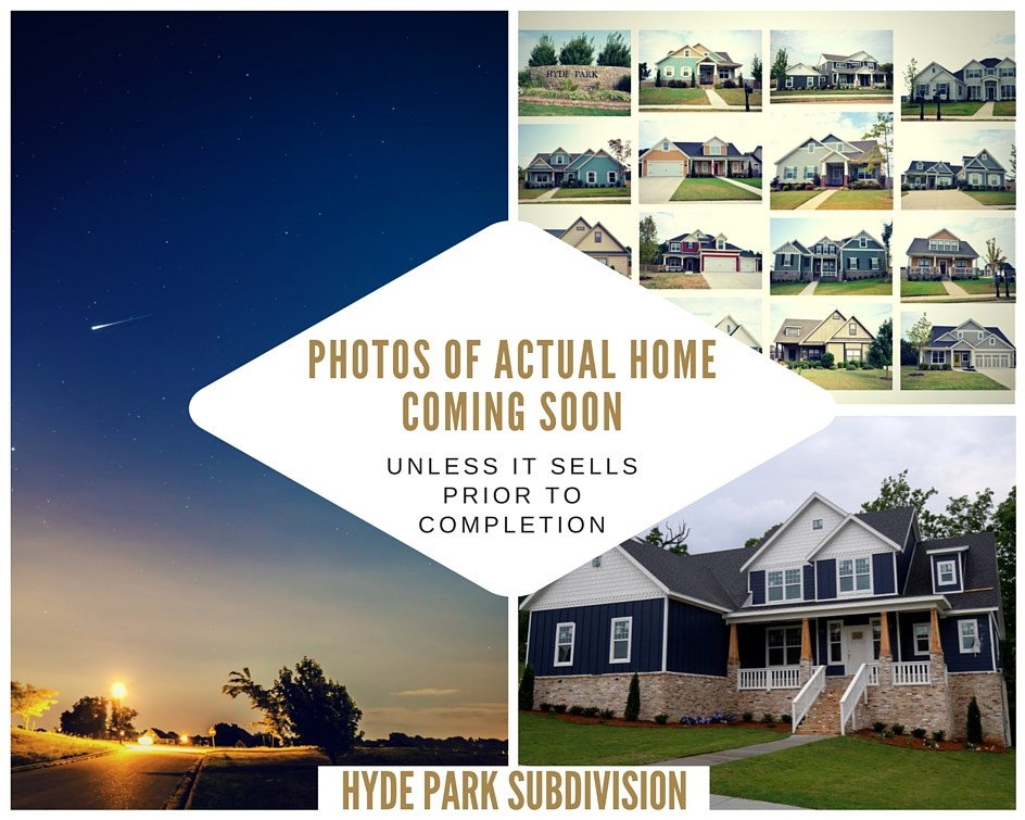 Hyde Park Craftsman Style NEW Home for Sale. The Jonesboro Plan. 3 bedrooms on main level + dining or office - 1BR/full bath and bonus upstairs. Come check out HYDE PARK and see why so many people love it here! Neighborhood has a community pool, park, community garden and trails! Great schools – zoned for Central Park Elementary, Bright Field Middle, Fulbright Jr. High and Bentonville HS. *all selections have already been determined/no changes allowed.