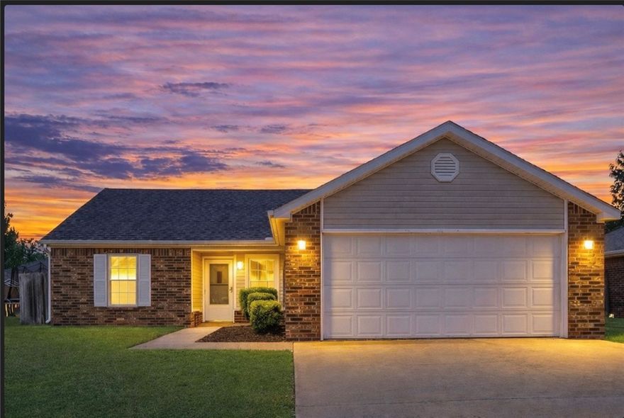 NEW GRANITE COUNTERTOPS just installed and NEW ROOF installed 09/25! Home Warranty offered. Unbeatable Location! Steps from Trails & Close to the University of Arkansas. Enjoy the best of Fayetteville living in this charming all-brick home with direct access to miles of scenic trails—right outside your front door! Bike to Centennial Park. The living room features soaring cathedral ceilings and a cozy gas-log fireplace, perfect for relaxing or entertaining. In 2023, beautiful engineered hardwood flooring was added throughout the living area, kitchen, and primary bedroom, giving the home a fresh, modern feel. Recent updates include: Popcorn ceilings removed Fresh interior paint Stylish new light fixtures Updated sinks, faucets, and a new dishwasher. Enjoy a private, fenced backyard. Whether you're a student, faculty member, or simply looking to enjoy Fayetteville’s vibrant trail system and nearby parks, this home is a rare find in an unbeatable location.