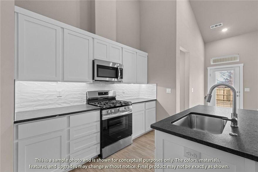 Welcome to Crystal Cove, where modern design meets everyday comfort in this beautifully crafted 3-bedroom, 2.5-bath townhome by Sunrise Homes. This ~1,582 sqft layout features a desirable primary suite on the main level, offering both convenience and privacy. The open-concept living space is highlighted by a soaring vaulted ceiling and large Clerestory Windows bringing in natural light for a bright, airy feel throughout. Also featuring a sleek electric fireplace, creating an inviting atmosphere. The kitchen flows seamlessly into the dining and living areas, perfect for entertaining. Upstairs includes two additional bedrooms, a full bath, and a loft-style hallway overlooking the main living area. Enjoy outdoor living with a covered back patio and private backyard. Low-maintenance living with thoughtful design throughout makes this home ideal for a variety of lifestyles.  Builder’s credit of $3,000 and Lenders Credit Up To $5,000 with Preferred Lender.
Pick your Colors, Options & Upgrades for a limited time!