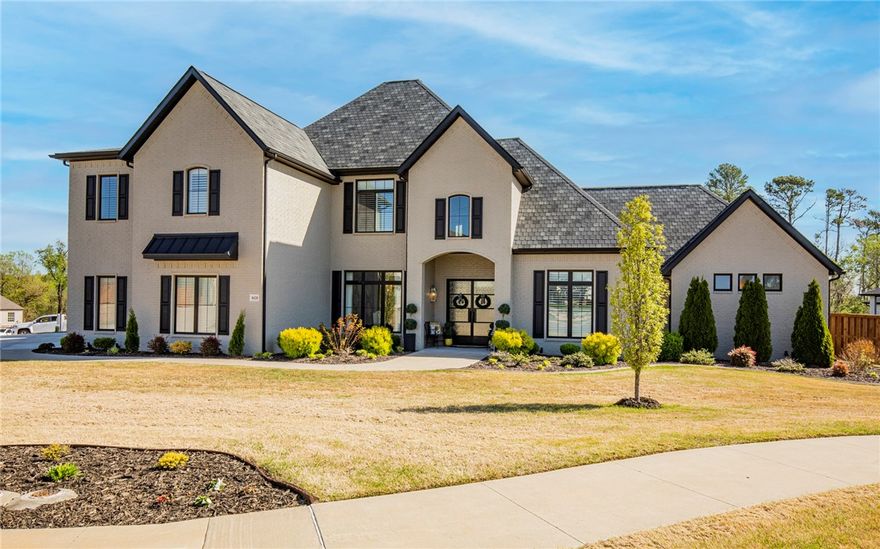 Payne custom home in the prestigious Scissortail gated community on a gorgeous .68 acre lot with private saltwater heated pool! This home truly has it all! Open concept living space (watch the 3d Tour to see layout) with top of the line Kitchenaid appliances including a pot filler, ice machine, double ovens, side by side built in fridge and trash compactor. Outdoor and Indoor living spaces will provide comfort and great for entertaining for all. Additional features include central vac, irrigation, surround sound, 50 year upgraded roof, 4-car garage and more. Gated Community also has a pool, clubhouse, fitness center & playground. Welcome Home to Scissortail and Northwest Arkansas!