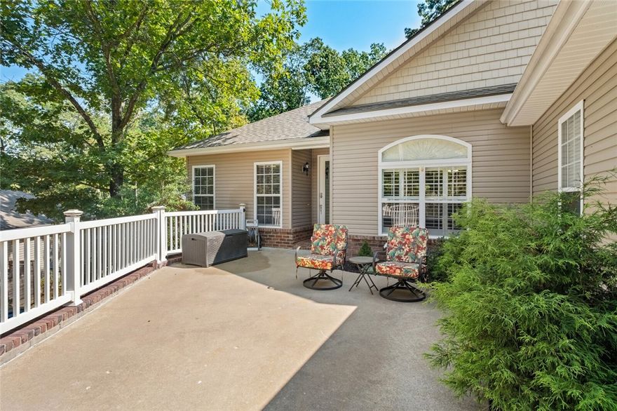 Spacious Bella Vista Retreat in a Quiet Cul-de-Sac!
This beautifully maintained 3-bedroom, 2-bath home offers 2,127 sq ft of comfortable living with a layout designed for both everyday living and entertaining. The oversized living room features soaring ceilings and a cozy gas fireplace, flowing effortlessly to multiple outdoor spaces—including covered porches—perfect for relaxing or hosting guests.
The large eat-in kitchen is the heart of the home, complemented by a bright sunroom and additional dining space ideal for gatherings. A desirable split floor plan provides privacy, while walk-in closets and thoughtful design details add convenience throughout.
Step outside to enjoy beautifully landscaped grounds, a fully fenced backyard, and a charming front courtyard that welcomes you home. Complete with a two-car garage, this move-in ready property offers the perfect blend of comfort, space, and style.